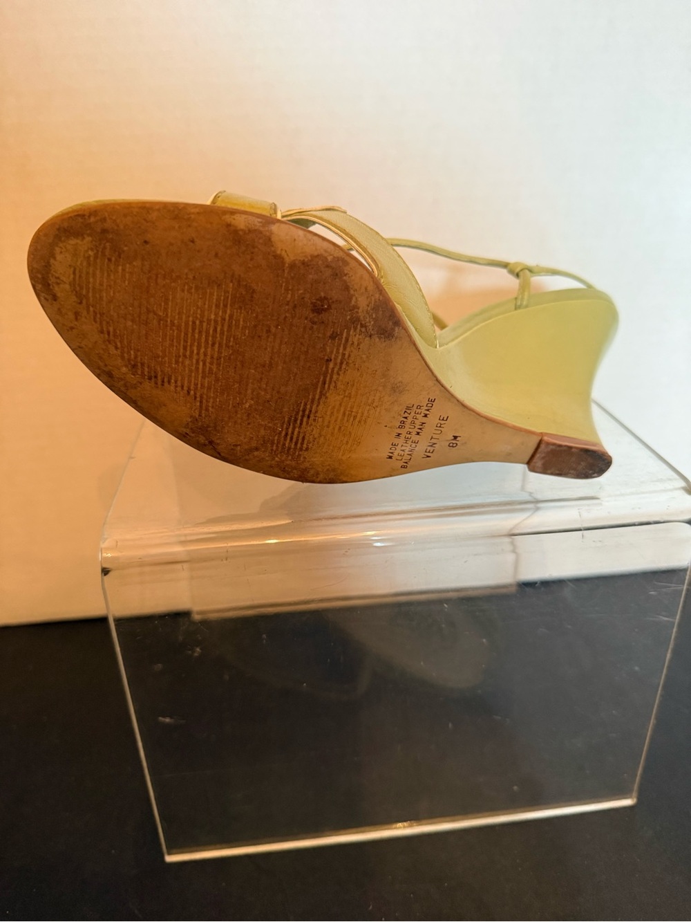 Carlos by Carlos Santana Olive Green Slingback Wedge Sandals size 8M - Picture 7 of 10